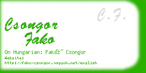 csongor fako business card